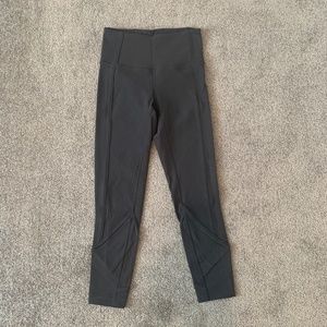 Lululemon All The Right Places Ribbed Black Leggings